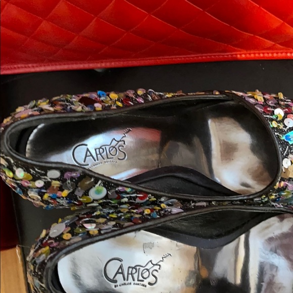 Sandal avec paillette et lurex - Picture 2 of 3